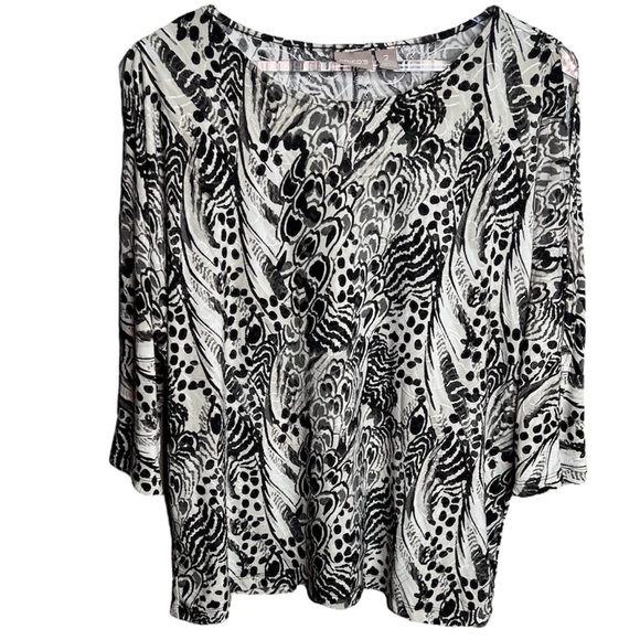 Chicos Pattern Design Blouse - Picture 1 of 9